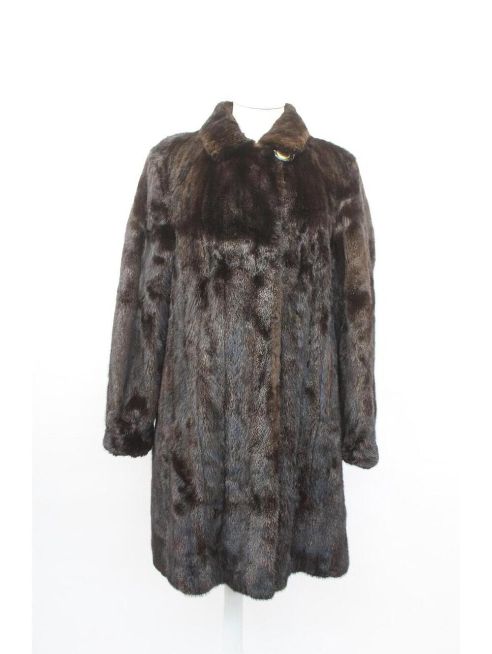 Mint Canadian Dark Ranch Mink Fur Coat Women Woman Size 6-8 Small-Medium